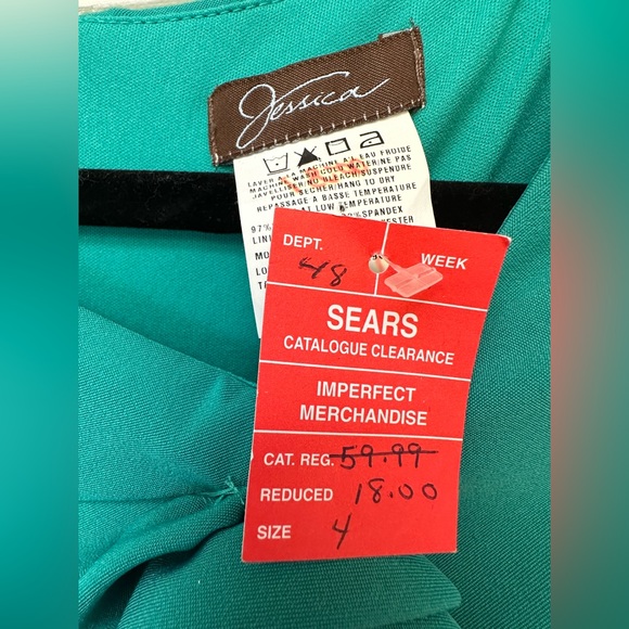 Jessica Green Dress Size 4 - Picture 7 of 13